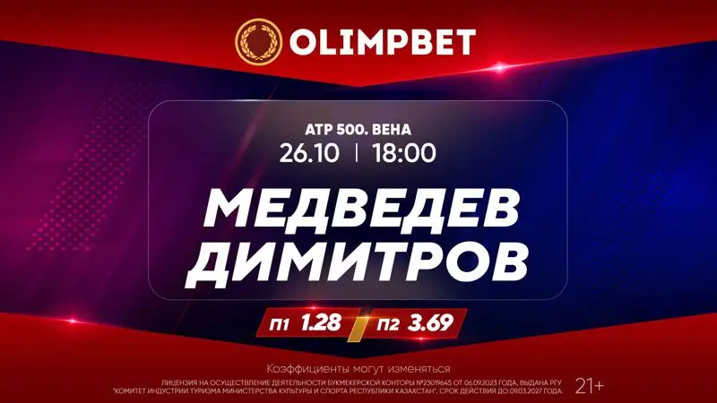 Теннисные битвы в Вене: Рублев и Медведев проведут принципиальные матчи , фото - Новости Zakon.kz от 26.10.2023 13:56