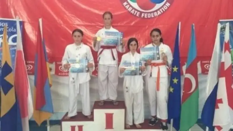 Актауские каратисты завоевали семь медалей на международном турнире в Грузии
