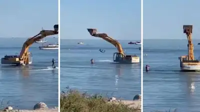 Рискованное развлечение устроили в Актау, фото - Новости Zakon.kz от 29.08.2023 01:52