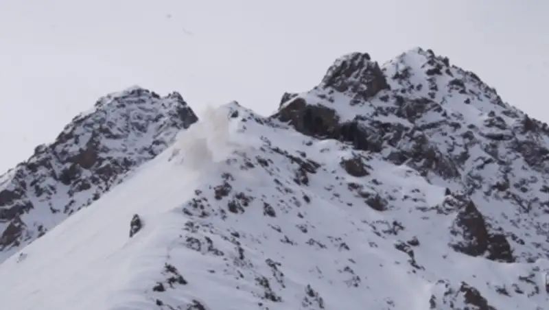 Лавина сошла недалеко от Алматы