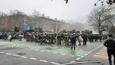 протесты силовики Алматы