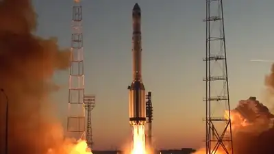C космодрома Байконур стартовала ракета "Протон-М" со спутником-ретранслятором, фото - Новости Zakon.kz от 13.03.2023 06:17