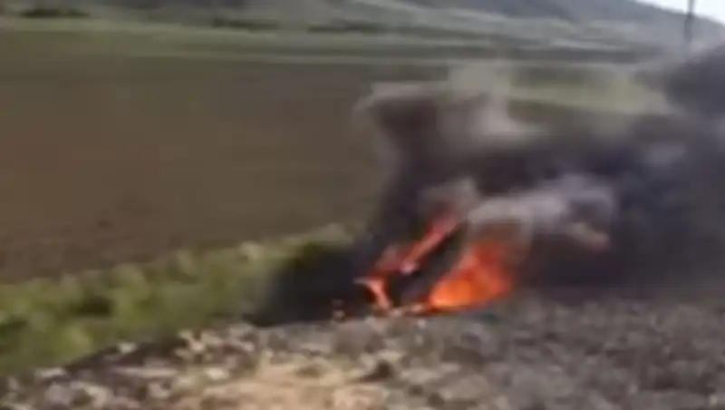 В ЮКО взорвался автомобиль