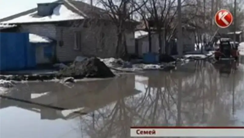 Почти на полметра поднялась вода в пригороде Семея
