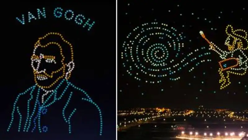 Необычный рекорд Гиннесса с помощью дронов установили в Китае