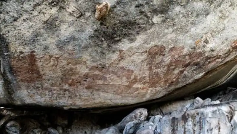 Найдены наскальные рисунки с загадочными фигурами