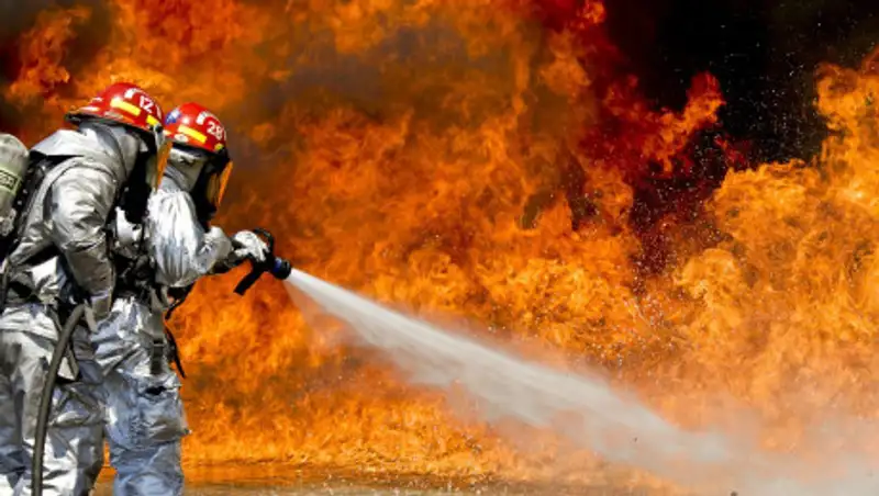 Крупный пожар в центре Москвы сняли на видео с беспилотника