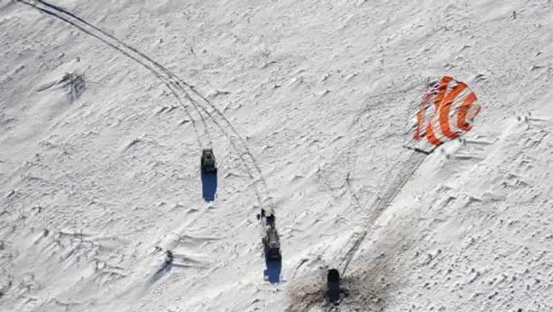 Экипаж МКС совершил посадку в Казахстане