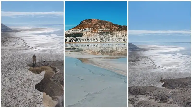 Казахстанцы потеряли дар речи, увидев космические виды достопримечательности в Мангистау