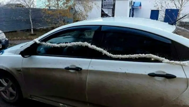 Подросток разукрасил автомобили монтажной пеной в СКО