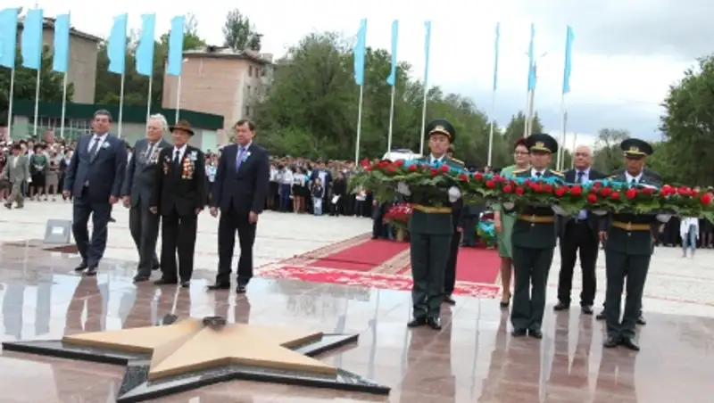 В Таразе празднуют 70-летие Победы в Великой Отечественной Войне