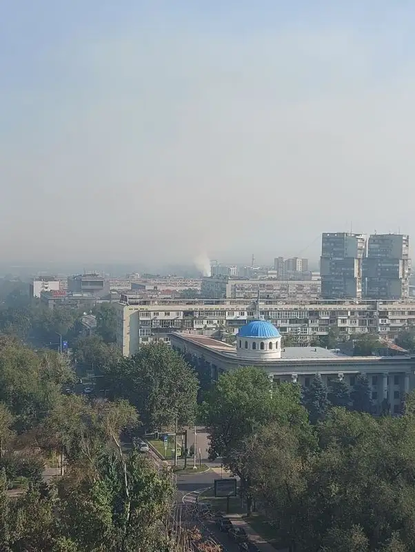 задымление воздуха над Алматы, фото - Новости Zakon.kz от 25.08.2023 12:20