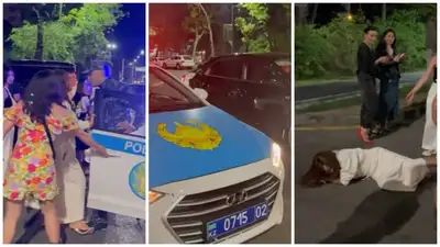 Конфликт между полицейскими и иностранками попал на видео в Алматы, фото - Новости Zakon.kz от 05.06.2023 11:15