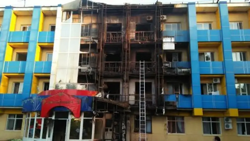 В Сарыагаше горел санаторий