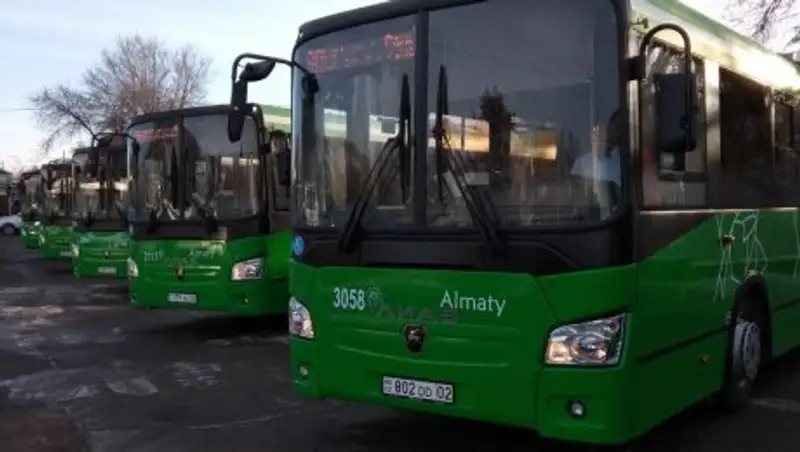 В Алматы запустили новый автобусный маршрут