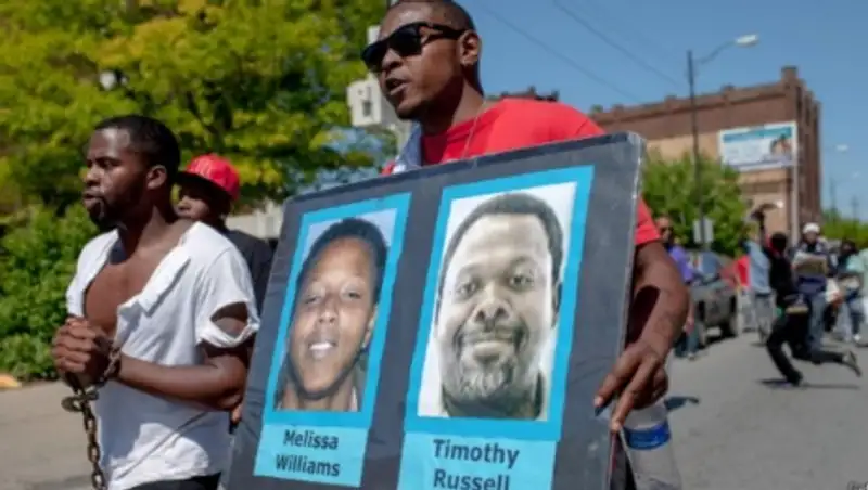 На акции протеста в Кливленде начались задержания