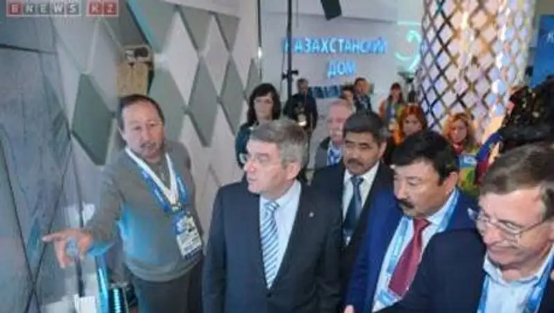 Президент МОК Томас Бах посетил Казахстанский дом в Олимпийском парке Сочи