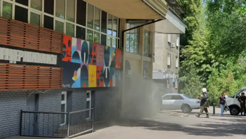 В Алматы горело кафе