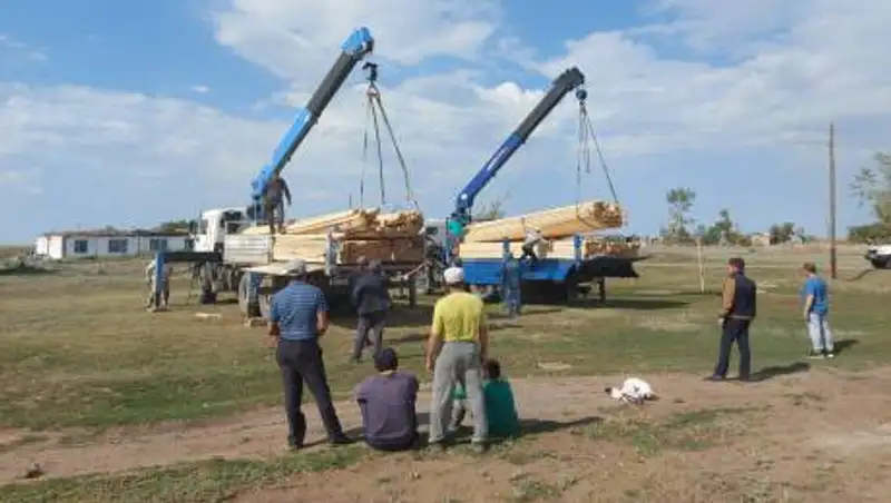 Группа компаний АО "АК Алтыналмас" ликвидировали последствия урагана в Акмолинской области