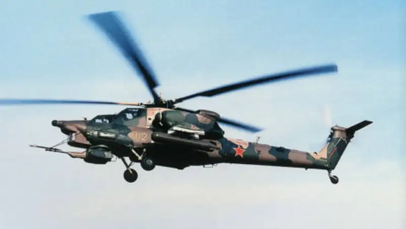 В России разбился военный вертолет Ми-28