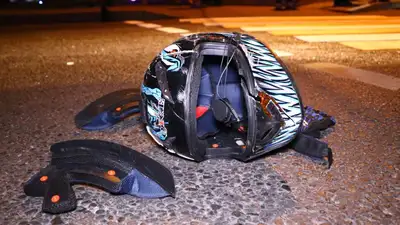 В Талдыкоргане подростка на скутере сбила машина