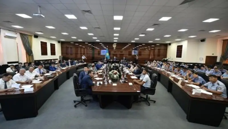 В ЮКО местная полицейская служба подвела итоги своей работы за первое полугодие