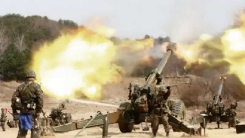 Северная и Южная Корея обменялись артиллерийскими залпами