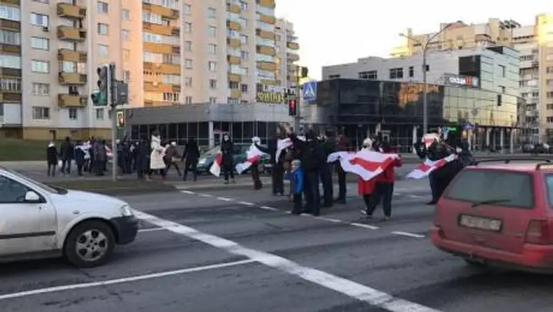 В Минске задерживают протестующих
