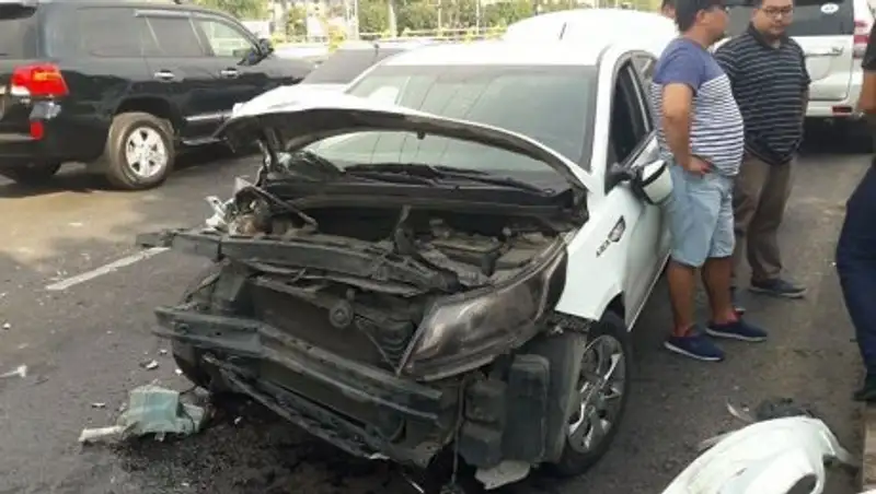 В Алматы произошла крупная авария