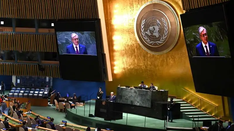 выступление Токаева на дебатах Генассамблеи ООН