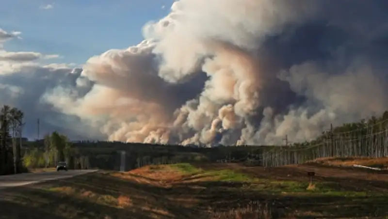 Площадь лесных пожаров в Канаде превысила 100 тысяч гектаров
