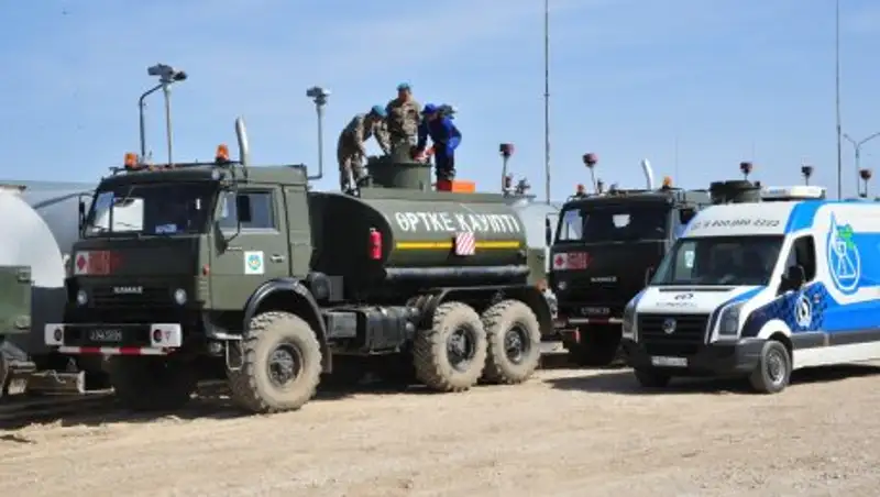 В Астане ведется плановая подготовка военной техники на парад