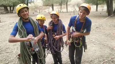 Соревнования по комбинированному туризму прошли в Туркестанской области, фото - Новости Zakon.kz от 10.10.2023 12:23