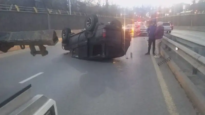 Серьезное ДТП произошло в Алматы утром 1 января