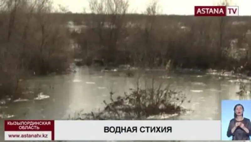 В прибрежной зоне Сырдарьи прорвало защитную дамбу