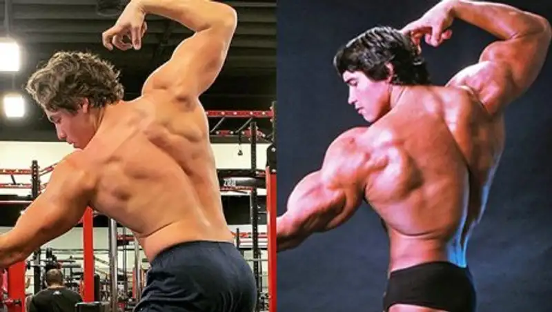 Сын Шварценеггера повторил его фирменную позу