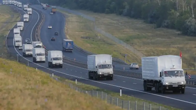 Россия отправила в Донбасс 42-й гуманитарный конвой