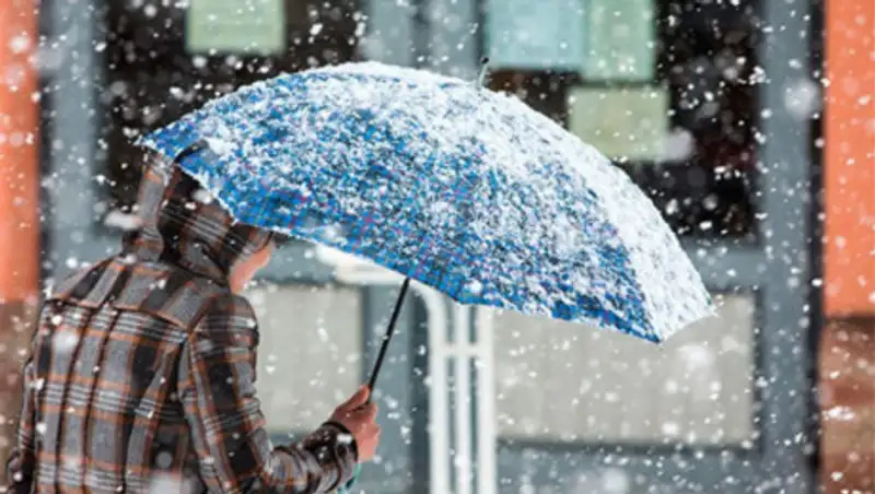 Снег, дождь - погода в Казахстане в четверг