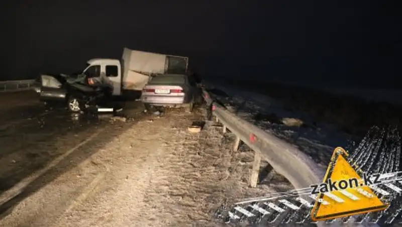 Массовое ДТП на трассе в Алматинской области: скончалась женщина