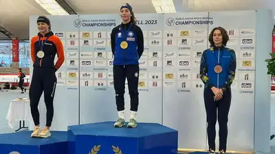 Конькобежный спорт Бронза ЧМ, фото - Новости Zakon.kz от 10.02.2023 17:16