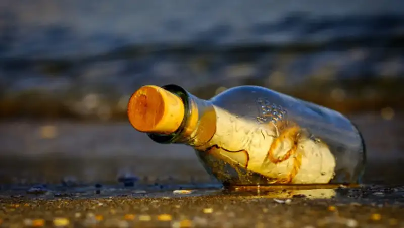 Девушка получила ответ на послание в бутылке, выброшенную в океан