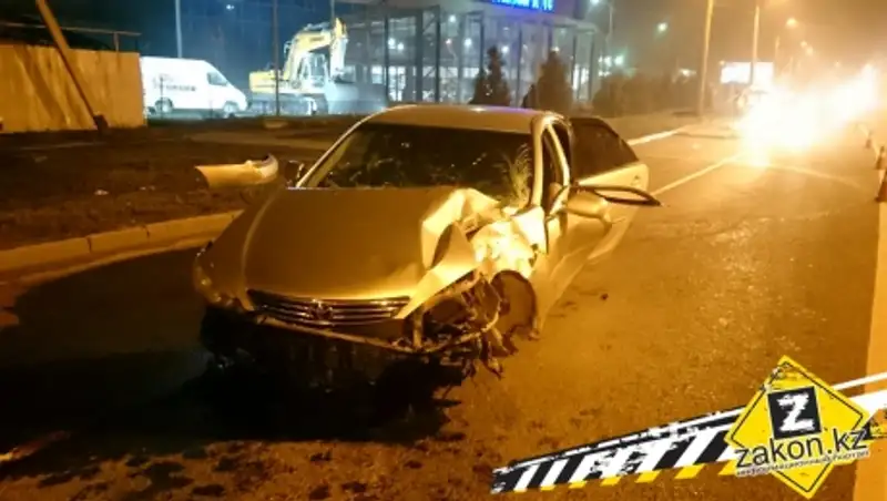 В Алматы водитель Toyota скончался в ДТП