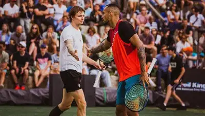 Теннис Кирьос Бублик первая победа, фото - Новости Zakon.kz от 08.06.2022 14:50