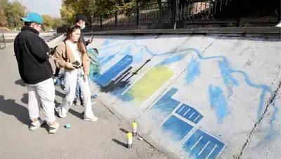 рисунки набережная Алматы, фото - Новости Zakon.kz от 17.10.2022 14:05