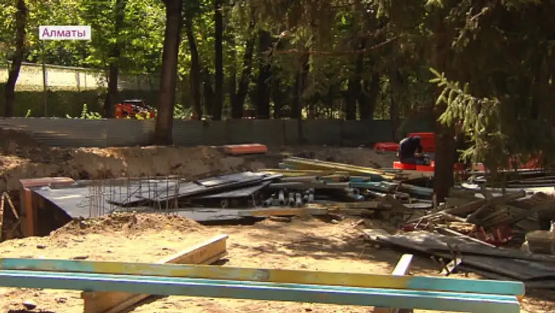 В парке 28 панфиловцев повредили около 70 деревьев