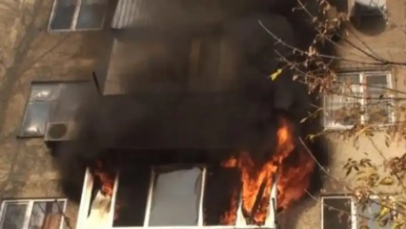 В Шымкенте в пожаре погиб ребенок