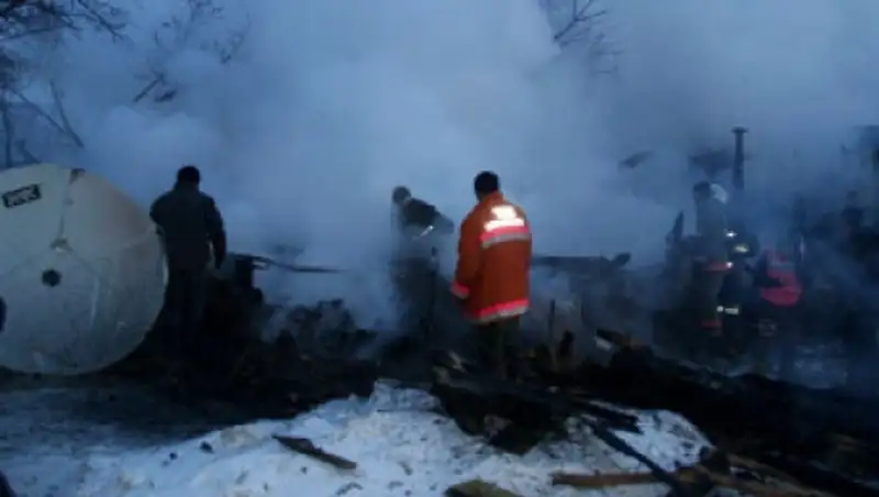 При пожаре в селе Мичурино Павлодарской области погибли двое детей