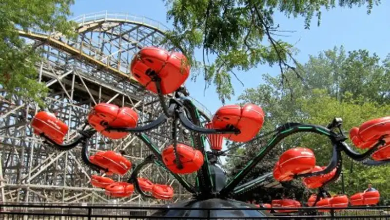 В тайландском парке во время работы развалился аттракцион