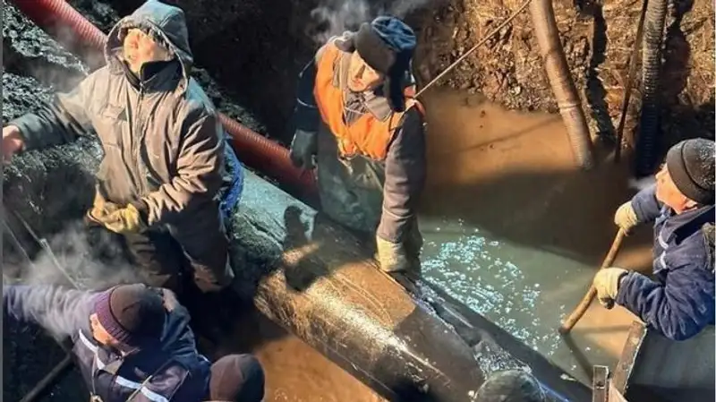 Очередная коммунальная авария произошла в Экибастузе