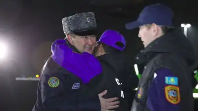 Первый эшелон Казахстанских спасателей, работавших в Турции после землетрясения, вернулся  в Алматы